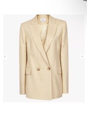 Reiss Cream Tailored Jacket